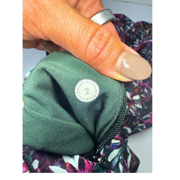 lululemon athletica Floral Athletic Shorts - Pink and Green - Picture 4 of 4